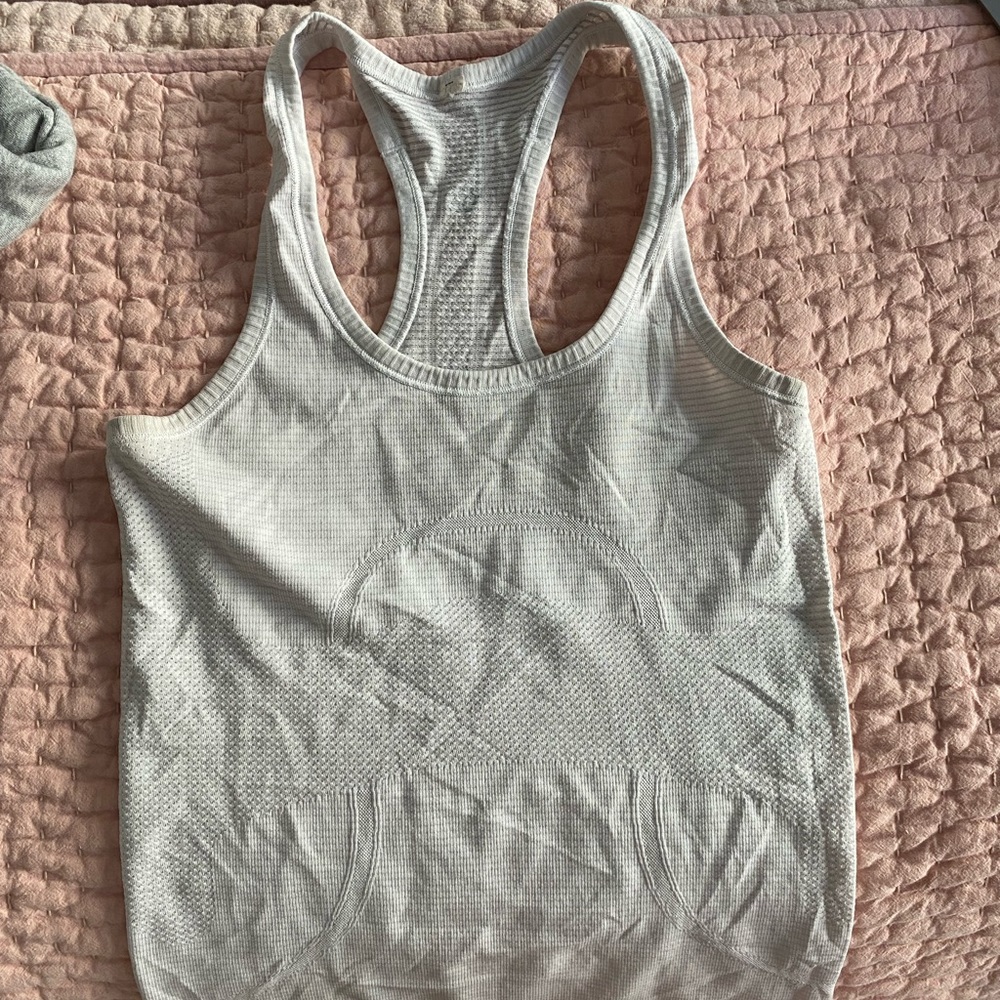 White Lululemon tank